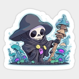 Psychedelic Mushroom Reaper Sticker